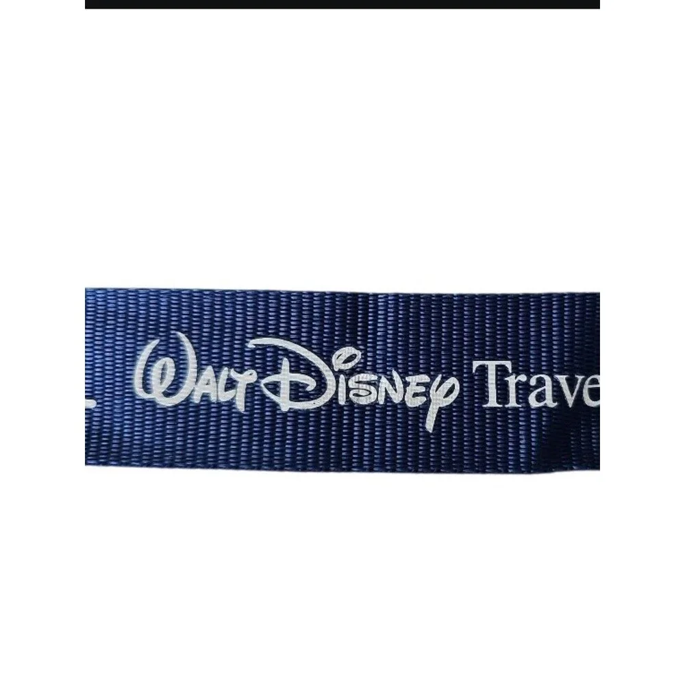 Walt Disney Travel Co Lanyard ID Badge Holder Navy Mickey Logo NWT Travel